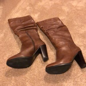 ❤️💕HOST PICK💕❤️ Tall cognac leather boots.